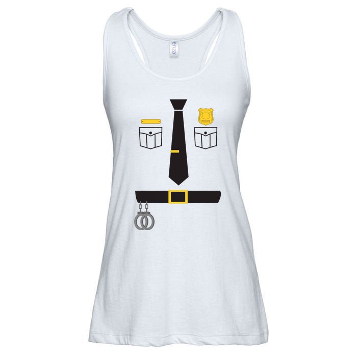 Cool Police Officer Costume For Cop Policeman Ladies Essential Flowy Tank