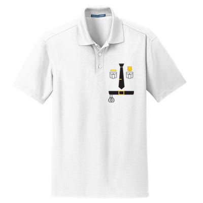 Cool Police Officer Costume For Cop Policeman Dry Zone Grid Polo