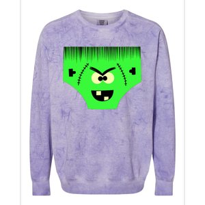 Creepy Pair Of Underwear Face Halloween Costume Colorblast Crewneck Sweatshirt