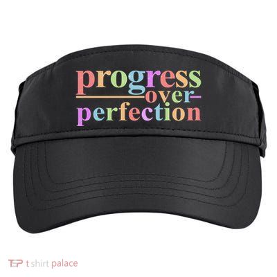 Colorful Progress Over Perfection Adult Drive Performance Visor