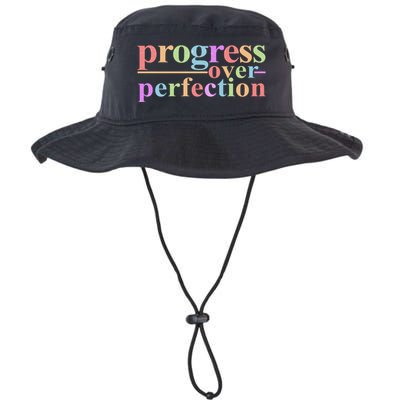 Colorful Progress Over Perfection Bucket Hat