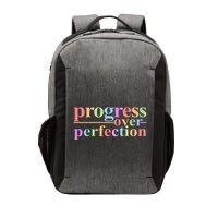 Colorful Progress Over Perfection Vector Backpack