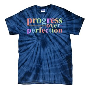 Colorful Progress Over Perfection Tie-Dye T-Shirt