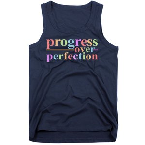 Colorful Progress Over Perfection Tank Top