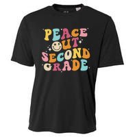 Cute Peace Out Second Grade Funny Last Day Of School Cooling Performance Crew T-Shirt