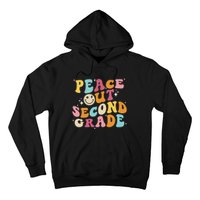 Cute Peace Out Second Grade Funny Last Day Of School Hoodie