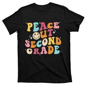 Cute Peace Out Second Grade Funny Last Day Of School T-Shirt