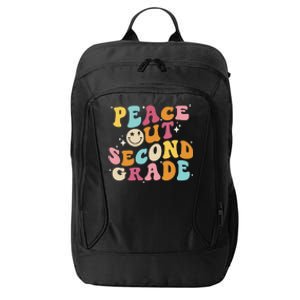 Cute Peace Out Second Grade Funny Last Day Of School City Backpack