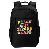 Cute Peace Out Second Grade Funny Last Day Of School Daily Commute Backpack