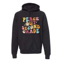 Cute Peace Out Second Grade Funny Last Day Of School Premium Hoodie