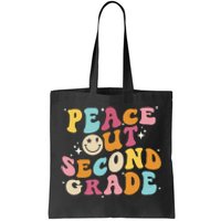 Cute Peace Out Second Grade Funny Last Day Of School Tote Bag