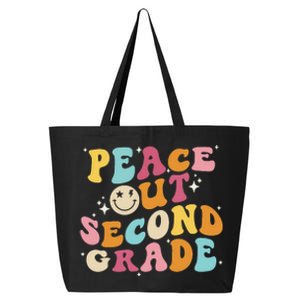 Cute Peace Out Second Grade Funny Last Day Of School 25L Jumbo Tote