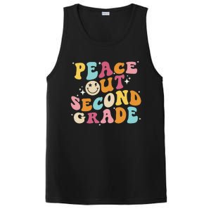 Cute Peace Out Second Grade Funny Last Day Of School PosiCharge Competitor Tank