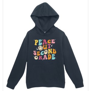 Cute Peace Out Second Grade Funny Last Day Of School Urban Pullover Hoodie