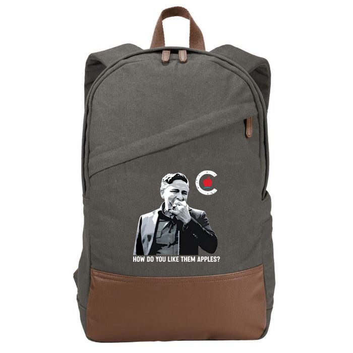 Conservative Party Of Canada How Do You Like Them Apples Pierre Bring It Home Cotton Canvas Backpack