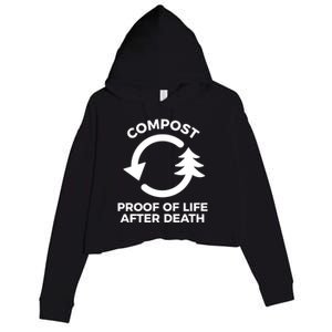 Compost Proof Of Life After Death Composting Gift Crop Fleece Hoodie