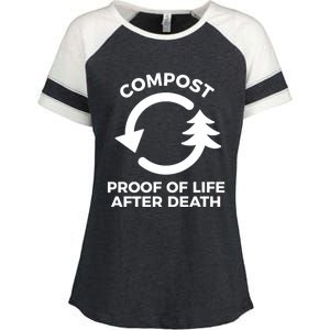 Compost Proof Of Life After Death Composting Gift Enza Ladies Jersey Colorblock Tee