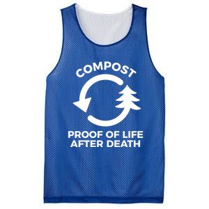 Compost Proof Of Life After Death Composting Gift Mesh Reversible Basketball Jersey Tank