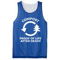 Compost Proof Of Life After Death Composting Gift Mesh Reversible Basketball Jersey Tank