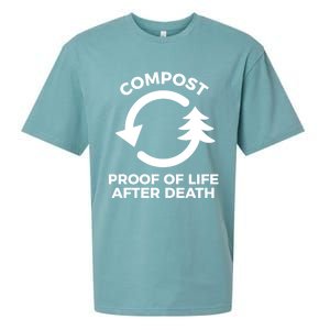 Compost Proof Of Life After Death Composting Gift Sueded Cloud Jersey T-Shirt