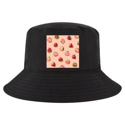 Colorful Pattern of Strawberries Cool Comfort Performance Bucket Hat