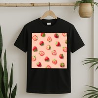 Colorful Pattern of Strawberries T-Shirt