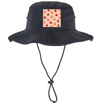 Colorful Pattern of Strawberries Bucket Hat
