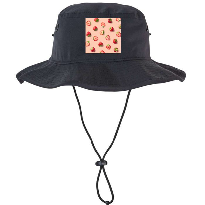 Colorful Pattern of Strawberries Bucket Hat