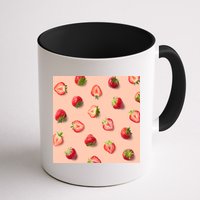Colorful Pattern of Strawberries Mug