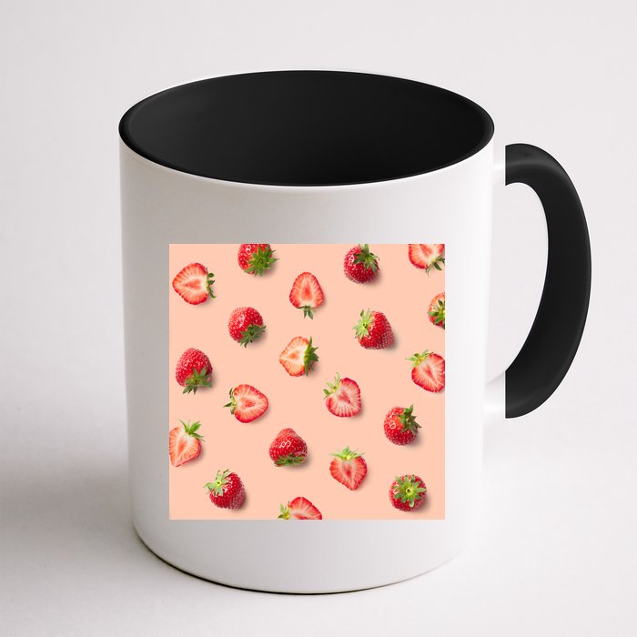 Colorful Pattern of Strawberries Mug