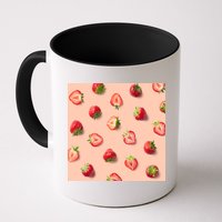 Colorful Pattern of Strawberries Mug