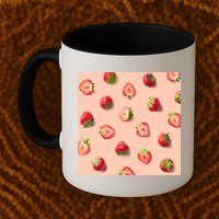 Colorful Pattern of Strawberries Mug