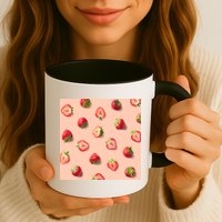 Colorful Pattern of Strawberries Mug