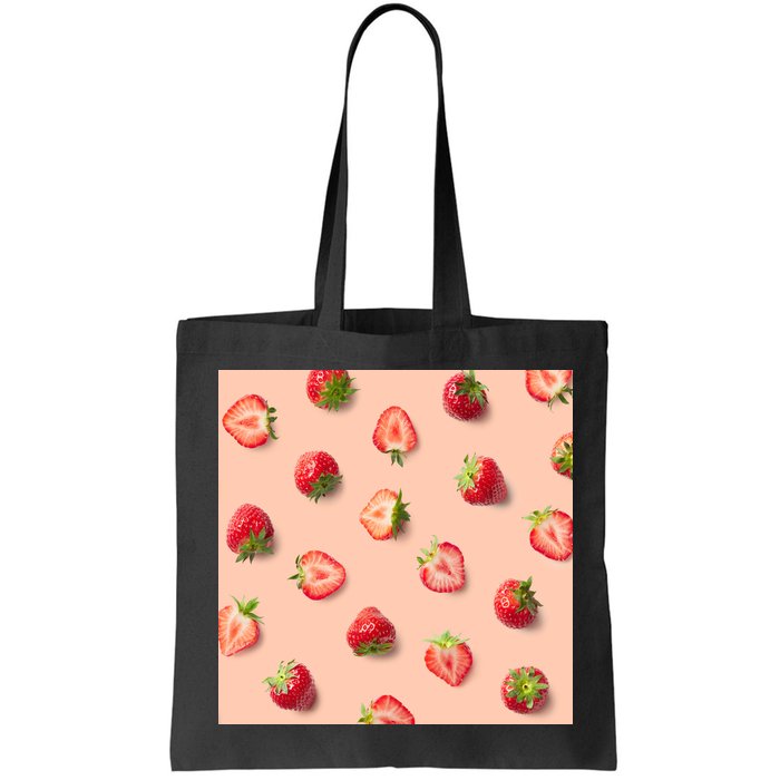 Colorful Pattern of Strawberries Bag