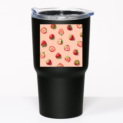 Colorful Pattern of Strawberries Tumbler