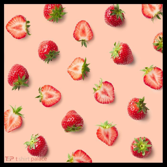 Colorful Pattern of Strawberries Magnet