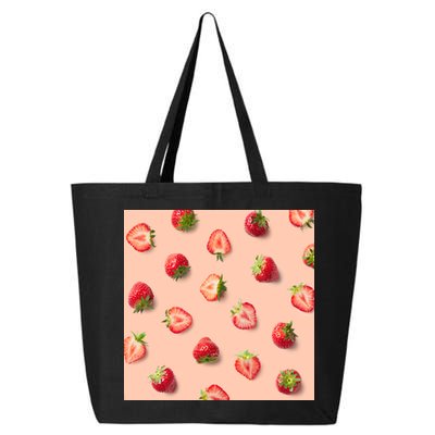 Colorful Pattern of Strawberries 25L Jumbo Tote