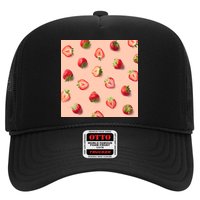 Colorful Pattern of Strawberries Trucker Hat
