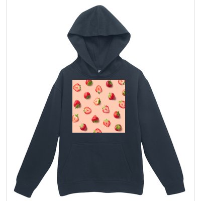 Colorful Pattern of Strawberries Urban Pullover Hoodie