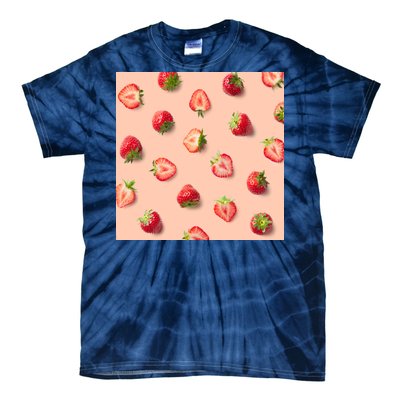 Colorful Pattern of Strawberries Tie-Dye T-Shirt