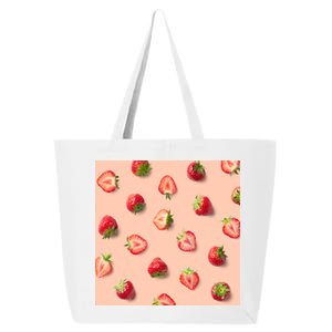 Colorful Pattern of Strawberries 25L Jumbo Tote