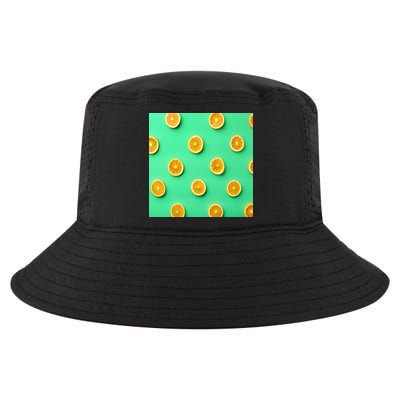 Colorful Pattern of Fresh Orange Slices  Cool Comfort Performance Bucket Hat