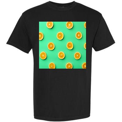 Colorful Pattern of Fresh Orange Slices  Garment-Dyed Heavyweight T-Shirt