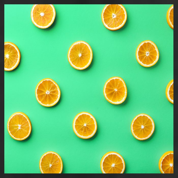 Colorful Pattern of Fresh Orange Slices  7 Panel Mesh Trucker Snapback Hat