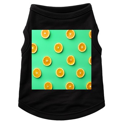 Colorful Pattern of Fresh Orange Slices  Doggie Tank