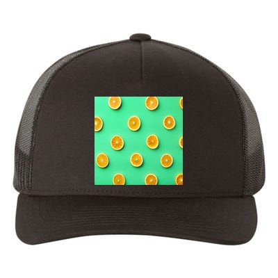 Colorful Pattern of Fresh Orange Slices  Yupoong Adult 5-Panel Trucker Hat