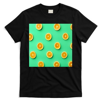 Colorful Pattern of Fresh Orange Slices  T-Shirt