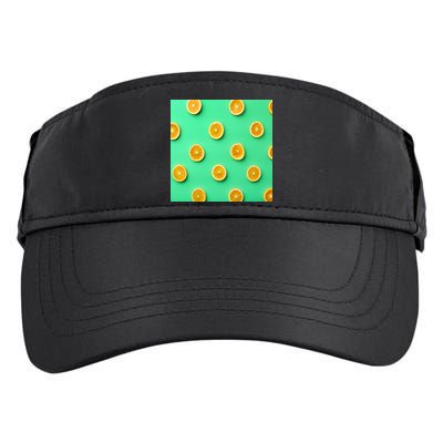 Colorful Pattern of Fresh Orange Slices  Adult Drive Performance Visor