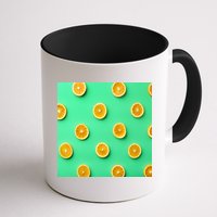 Colorful Pattern of Fresh Orange Slices  Mug