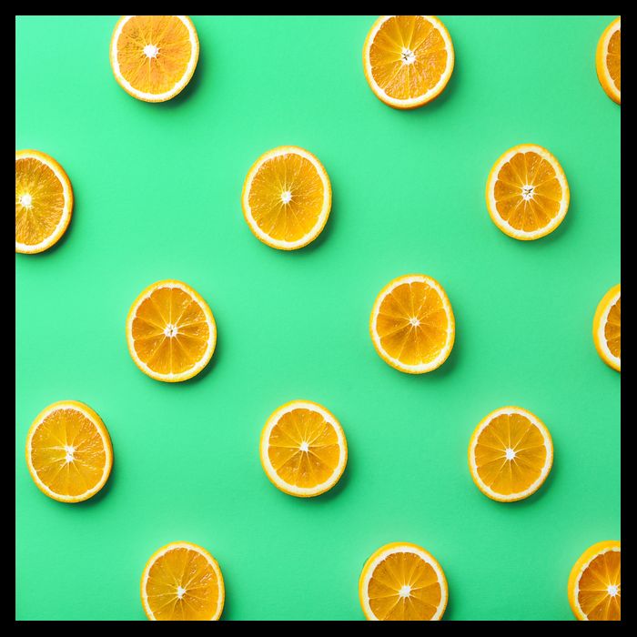 Colorful Pattern of Fresh Orange Slices  Flatbill Hat